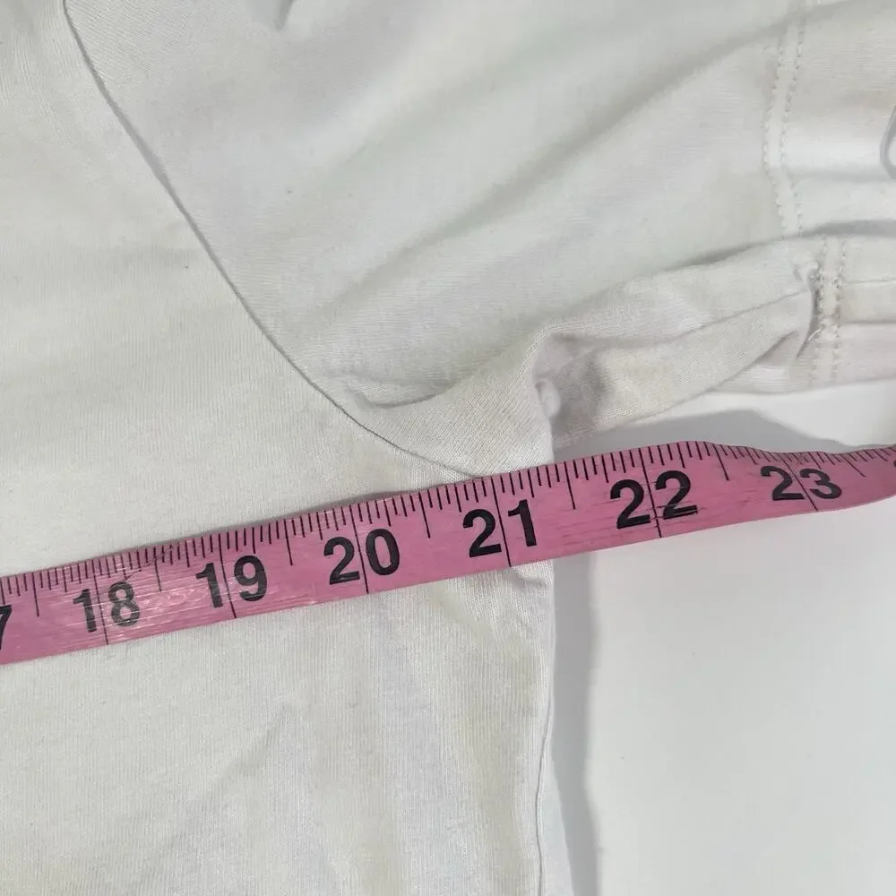 Air Jordan Keychain White Crew Tee Shirt Men L Retired Cotton